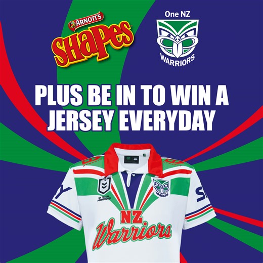 37 reactions · 18 comments | Introducing The Ultimate NRL Supporters Prize Pack!!   ❤️ Purchase any Shapes product and enter online for the chance to a VIP Box Double Pass. This includes tickets to the NRL Grand Final, every game of The Magic Round & all 3 State of Origin Games. 5 to be won! Plus be into WIN a One NZ Warriors Jersey everyday & 1000s of instant footy prizes. T&Cs here https://www.shapeswin.com | Arnott's Shapes | Facebook