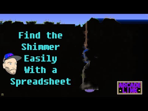 Easy Shimmer Aether Biome Location Calculation Spreadsheet | Terraria