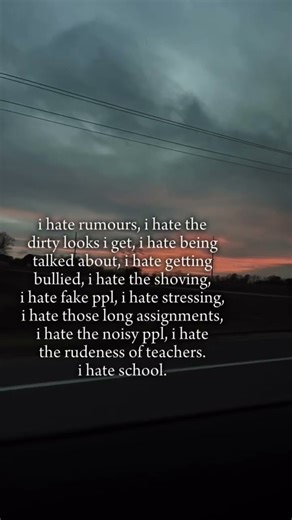 School would be so much better if people could js change.. yk