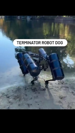 Robots World | Terminator robot Dog now equipped with Amphibious capabilities NAUT amphibious capabilities with SENTRY kinetic and ISR payloads. This... | Instagram