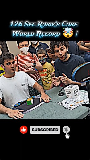 1.26 Sec Rubik’s Cube World Record 🤯 | Fastest Solve Ever! #rubikscube #worldrecord #viral ??