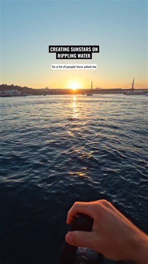 Leander Hoefler on Instagram: "You know that I love a good sunstar - so here‘s a quick tutorial on how to create them on water #travelphotography #streetphotography #pov #phototips #sunstars #leica #leicamev1"