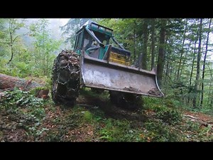 Timberjack 450C on the Limit | Full Load on One Winch