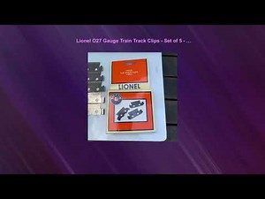 Lionel O27 Gauge Train Track Clips - Set of 5 - Item 6-62901