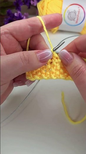 💛How to knit seed stitch