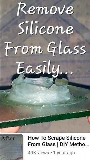 How To Remove Silicone And Its Stains Easily From Glass #shorts