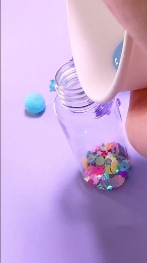 【DIY】超カワイイ！センサリーボトルの作り方｜簡単で癒し効果抜群！Super Cute! How to make sensory bottles｜Easy and healing!＃shorts