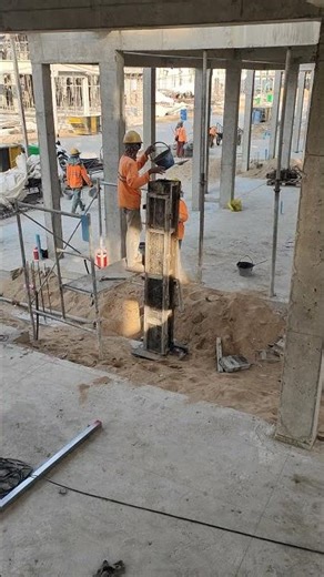 Precise Concrete Column Pouring for Perimeter Fencing