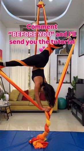 Aerial Silks, Aerial Hoop, Aerial Hammock & Flying Pole on Instagram: "Full tutorial to this Intermediate Silks Choreo is now live on YouTube, but let me save you some search time 🙌🏼 💬just comment “BEFORE YOU” and I’ll send it straight to your inbox 😜 This pretty split is a bit painful, but it’s totally worth it 🤗 Can’t wait to see you give it a try 🙌🏼 #aerialists #aerialsilks #aerialsilksflow #aerialsilkstutorial"