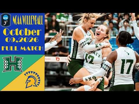 Hawai'i vs. San José State | FULL MATCH | Oct 09,2026 | Women's NCAA Volleyball 2026