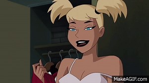 Harley Quinn ties up Nightwing on Make a GIF