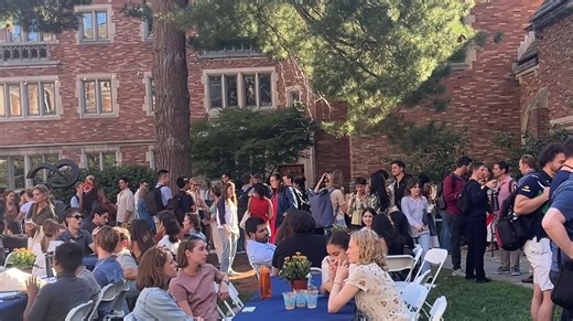 Orientation was complete Monday with a beautiful evening in the Courtyard. Today is the first day of classes. | Yale Law School