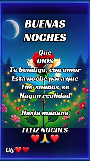 Buenas Noches: Que Dios Te Bendiga