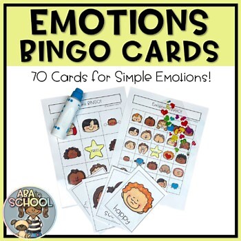 Emotions Bingo Identifying Feelings and Emotions Social Emotional Learning