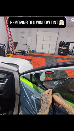 Removing Old Window Tint With Steam 😮‍💨