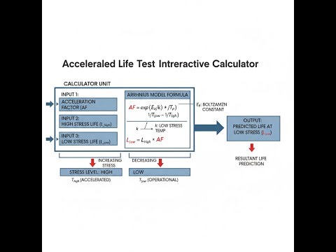 Accelerated Life Test Arrhenius Interactive Calculator - Instructions Video