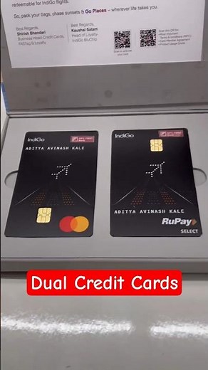 IDFC Indigo Dual Credit Card Unboxing