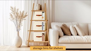 DIMJ Storage Bins With Lids - Closet Storage Bins with Window, Stackable Fabric Foldable Clothes Organizers and Storage Containers for Clothing Sweater Blanket, 4 Pack Grey