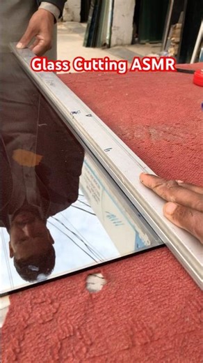 Glass Cutting And Aluminium Window Work Craftsmanship #glass #aluminum #viral #shorts