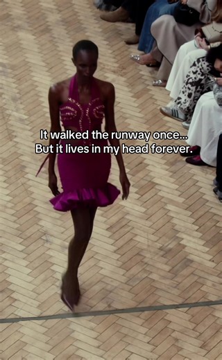 It walked the runway once… But it lives in my head forever. #UnforgettableFashion #MarkFastMemory #IconicLook #RunwayReplay #markfast #fyp