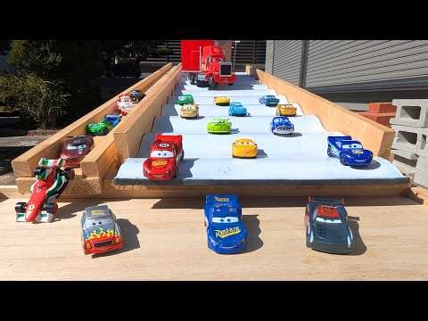 Cars Tomica & Chuggington wooden train ☆ Played with a handmade slope
