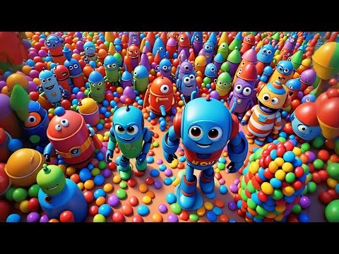 Chocolate, Candy & a Rainbow Robot! 🤖 | Whimsical Kids Song | Fun Nursery Rhyme