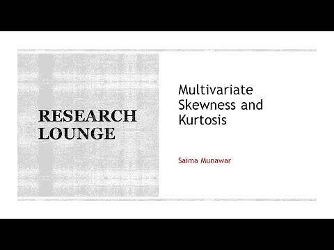 Research Lounge: Mardia's multivariate skewness and kurtosis