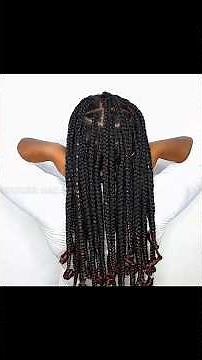 Brazilian wool braids with a trick using brazilian wool #boxbraids #diybraids #howtobraidyourownhair