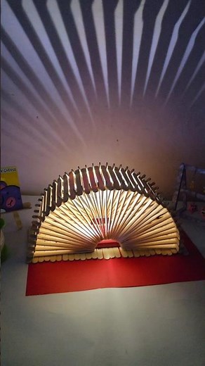 DIY Aesthetic Lamp | Popsicle Stick Lamp Idea | Easy Home Decor Craft