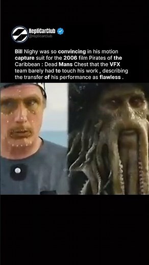 Bill Nighy was so convincing in his motion capture suit for the 2006 film Pirate...