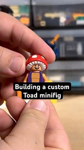I built a custom Lego Toad from Mario!