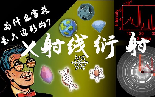 为什么雪花是六边形的?-X射线衍射-物质原子结构-十分钟高能科普!-从入门到精通 X-ray Diffraction I -大型仪器1
