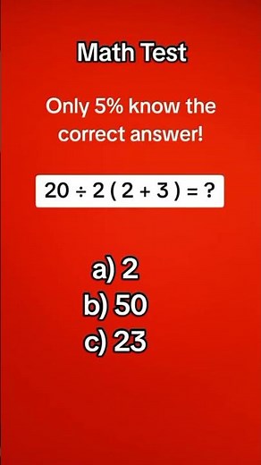 BASIC Math Test Quiz- Can you score 100%? #maths #puzzle #mathstricks #mathpuzzle #mathproblems