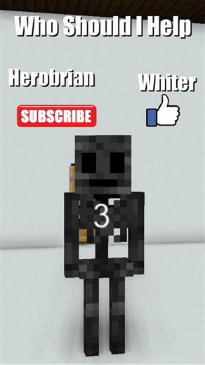 Whiter Herobrian Chase 😂 #shorts