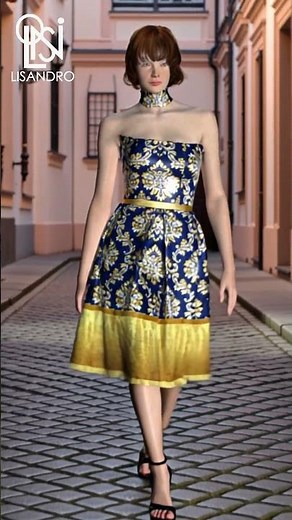 Watch This Dress Transform Before Your Eyes! Optitex Patternmaking AI Animation