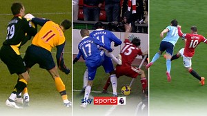 Most cynical fouls in Premier League history! | Antony, Rooney and Van Persie