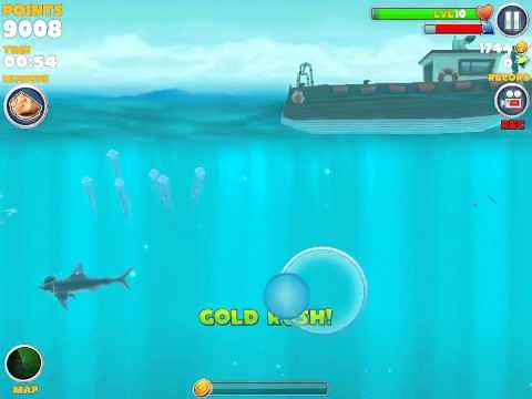 Tutorial on how to get to crab lair in hungry shark evolution