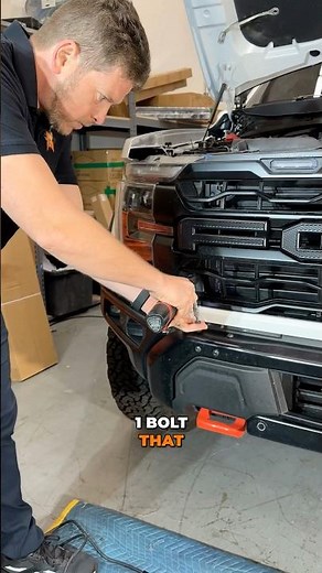 Raptor r easy light bar install #4x4 #shortsfeed #offroad #raptorr #ford #truckmods #tutorial