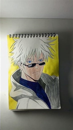 Gojo glow up 🔥 | 30/2 #drawing #art #gojo #shorts