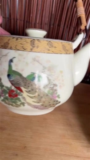 Vintage Japanese Tea Set, Peacock Teapot and Cups Set, Made in Japan, Peacocks, Bamboo Handle, Mid Century - Etsy