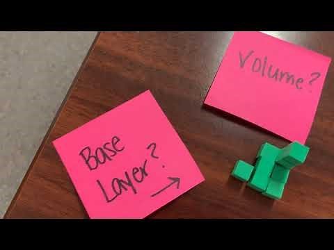 Using Unit Cubes to Determine the Base, Layers, and Total Volume