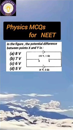 Physics MCQs for NEET#Two cells in parallel#Shorts