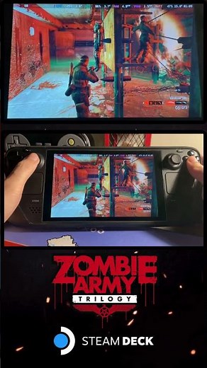 Zombie Army Trilogy on Steam Deck LCD #gaming #games #gametest