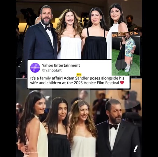 Adam Sandler knows how to make an appearance! The actor arrived at the 2025 Venice Film Festival with his wife, Jackie Sandler, and their two daughters, Sadie and Sunny, for the premiere of his upcoming film, “Jay Kelly.” Bonus: Adam traded in his usual board shorts for a classic tux with a white button-down shirt. 😯 👇 | Furia Perrona de El Salvador