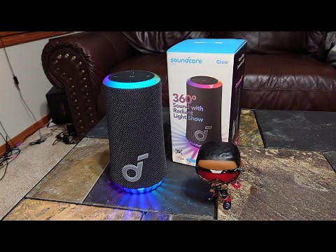 New Release! Soundcore Glow Portable Bluetooth Speaker- Unboxing, First Look, Sound & Lights 🎇 Demo.