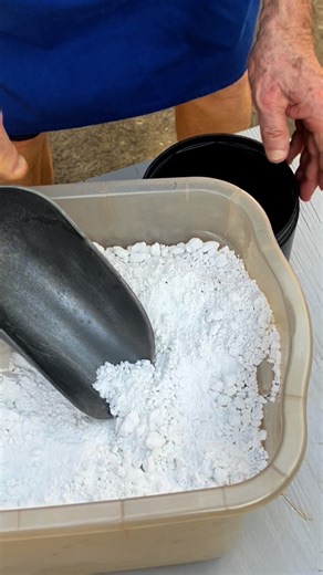 This is the final Frit 644 test. This test was tumbled for 40 minutes and there’s just a tiny bit of frit on the screen. My friend Steve Gordon just takes this frit 644 and soaks it in hot water before he mixes it into his glaze. And he says that hot water works just fine to dissolve the clumps. However the broader question here is whether you could use this rock tumbler to make materials smaller, and the answer is yes. This little machine works very much like a ball mill, although it is going m