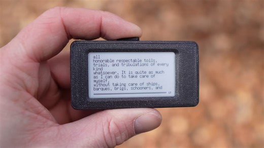 This YouTuber wanted to 'start reading again' so built themselves the world's tiniest ereader — and you can make one too for less than $50