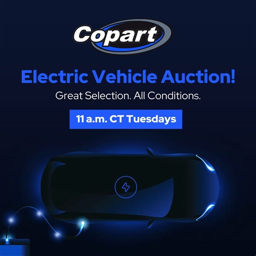 🔌⚡️ Get Charged Up for Our Electric Vehicle Auction! ⚡️🚗 Revolutionize your ride with our exclusive online auction dedicated to electric vehicles every Tuesday at 11am CT! Explore a wide range of electric cars to suit your style and needs, including brands like Tesla. Check out some vehicles for auction below and our full EV inventory here >> https://bit.ly/46eRCm2 | Copart