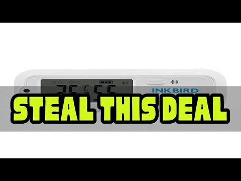 INKBIRD Temperature Humidity Smart Sensor ITH-12S Small Hygrometer Thermometer 98ft/30m Connecting