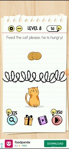 Level 8 guys keep on watching.😘 Q:FEED THE CAT PLEASE, HE IS HUNGRY! | Brain test